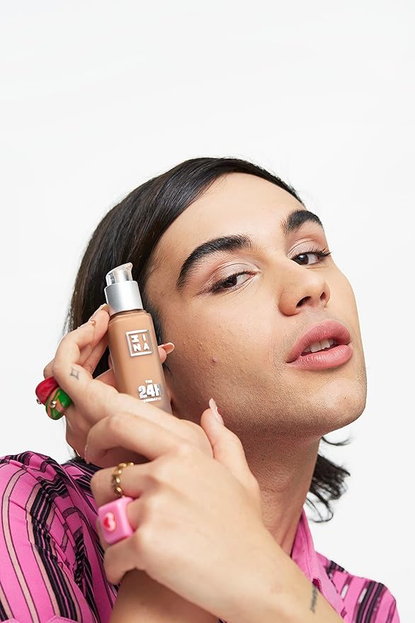 3INA The 24H Foundation 624-24H Long-Wearing Formula - Medium To High Buildable Coverage - Smooth Matte Finish - Expanded Shade Selection - Waterproof, Cruelty Free, Vegan Makeup - 1.01 Oz-VivaGrace Women