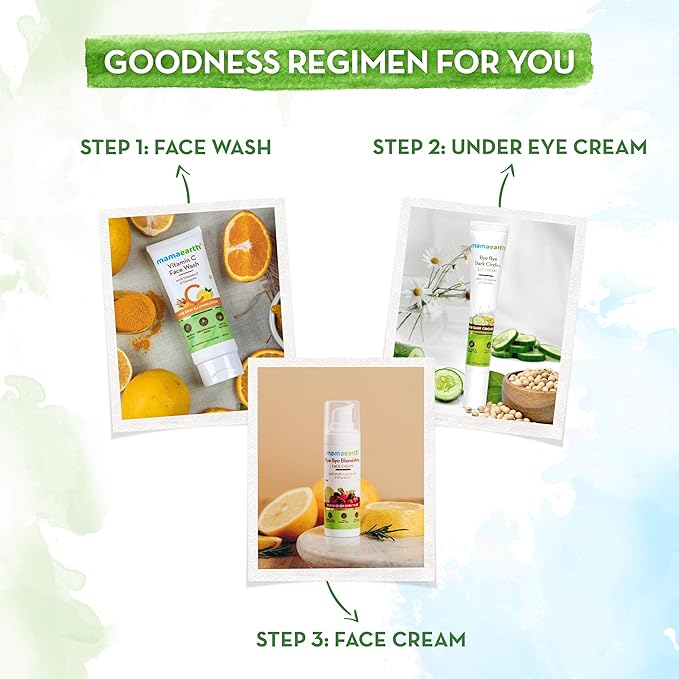 Mamaearth Bye Bye Dark Circles Eye Cream | with Cucumber & Peptide | Reduces Puffiness, Bags & Wrinkles | Nourishes Under Eye Skin | Suits All Skin Types | 0.70 Oz (20g)-VivaGrace Women