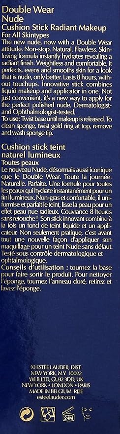 Estee Lauder Double Wear Nude Cushion Stick Radiant Makeup, 2w0 Warm Vanilla, 0.47 Ounce-VivaGrace Women