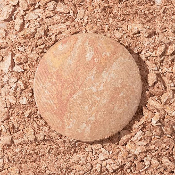 LAURA GELLER NEW YORK Award-Winning Baked Balance-n-Brighten To Go Travel Size Color Correcting Powder Foundation - Light - Buildable Light to Medium Coverage - Demi-Matte Natural-VivaGrace Women