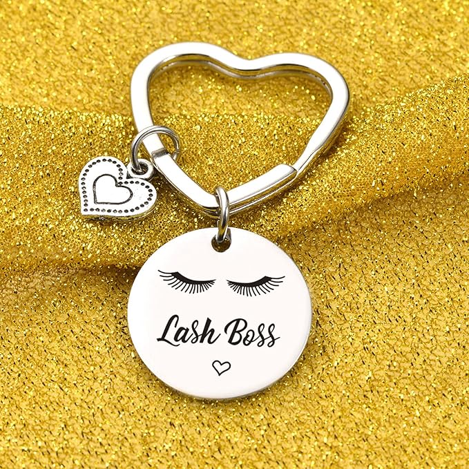 Lash Boss Appreciation Jewelry Beauty Lashes Girl Jewelry Daughter Gift Best Friend Keychain-VivaGrace Women