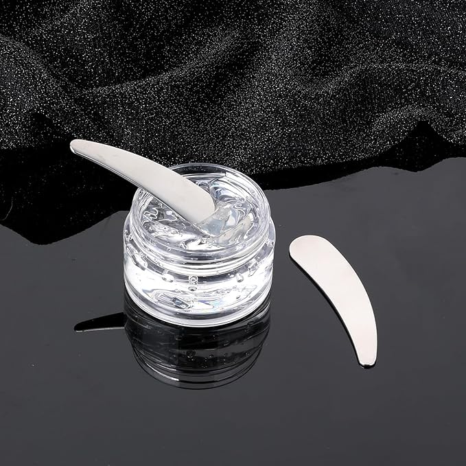 2Pcs Mini Metal Cosmetic Spatulas, Skincare SpatulaMixing and Sampling Makeup Beauty Tools for Skin Care Creams, Eye Cream, Essences Beauty Accessories(2PCS)-VivaGrace Women