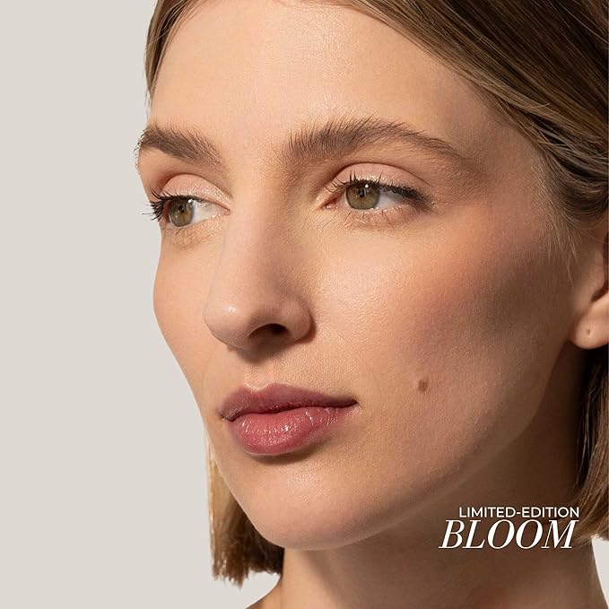 FITGLOW Beauty Lip Colour Serum | Hydrating Lip Gloss | Plumping Anti-Aging Lip Treatment | Natural Shine with Pomegranate Sterols & Collagen | Buildable Color for Dry Chapped Lips | Bloom - 10g-VivaGrace Women