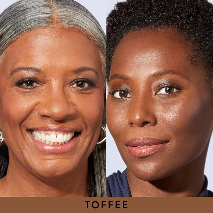 LAURA GELLER NEW YORK Award-Winning Baked Balance-n-Brighten Color Correcting Powder Foundation - Toffee - Buildable Light to Medium Coverage - Demi-Matte Natural Finish-VivaGrace Women