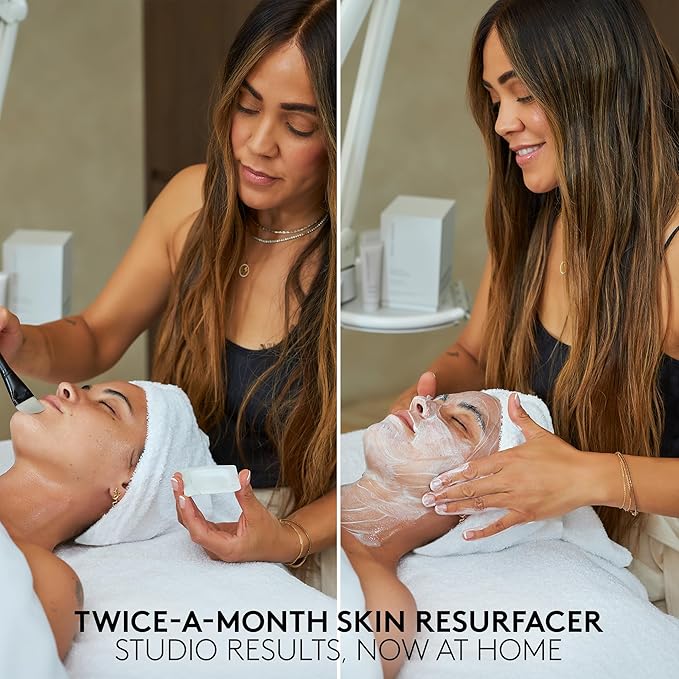 SHANI DARDEN SKIN CARE Triple Acid Peel, 2-Step Exfoliating Face Peel with Mandelic, Lactic & Glycolic Acids, Kaolin Clay Neutralizing Mask & Brush, Helps Improve Dark Spots & Skin Texture, 1.69 fl oz-VivaGrace Women