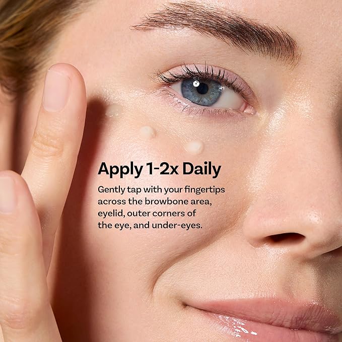 PowerPeptide-5 Eye Cream, Anti Aging Skin Care with Hyaluronic Acid, Peptides for Under Eye Circles, Wrinkles, Dewy, Soft, Plump Skin, Vegan, Paraben, Cruelty & Alcohol Free, 1.69 fl oz-VivaGrace Women