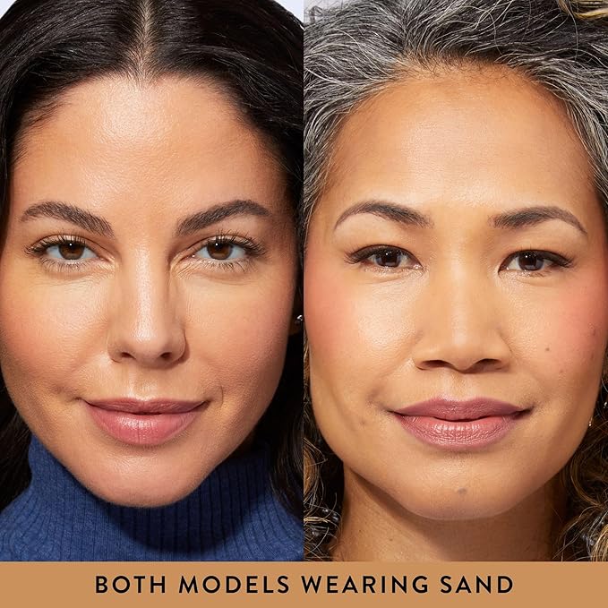 LAURA GELLER NEW YORK Award-Winning Baked Balance-n-Brighten Color Correcting Powder Foundation - Sand - Buildable Light to Medium Coverage - Demi-Matte Natural Finish-VivaGrace Women