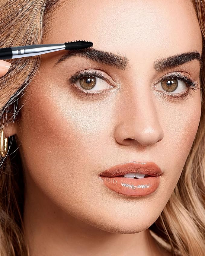 EIGSHOW Dual-Ended Precision Eyebrow Brush and Comb for Eyeliner Lining, Sculpting Brows, Professional Eye Makeup Tools (D109)-VivaGrace Women