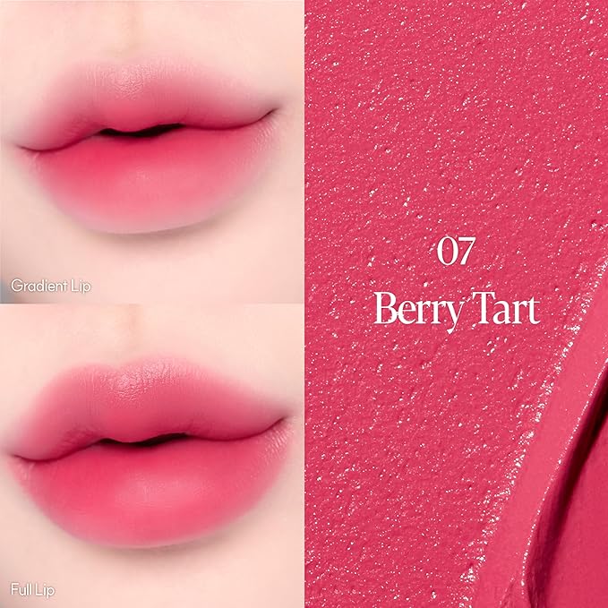 Espoir Couture Lip Tint Fitting Blur #7 Berry Tart 0.14oz | Soft and Creamy Color for Blurry Lip Look | Smudge-Proof Fixing Lip Stain | Lightweight and Comfortable Matte Finish-VivaGrace Women