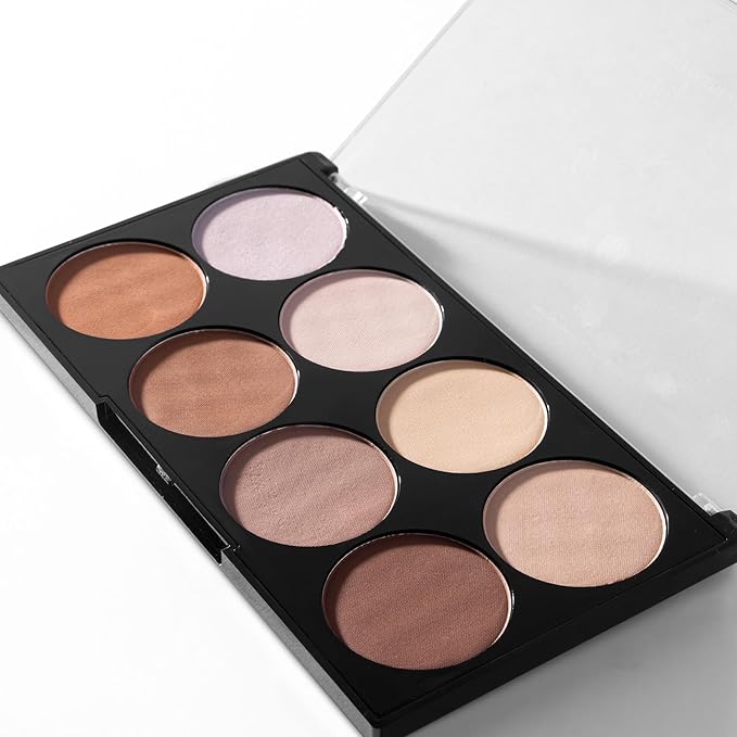 W7 Shape & Glow Makeup Set - Dewy Finish - 4 Product Set - Bronze, Contour & Secure