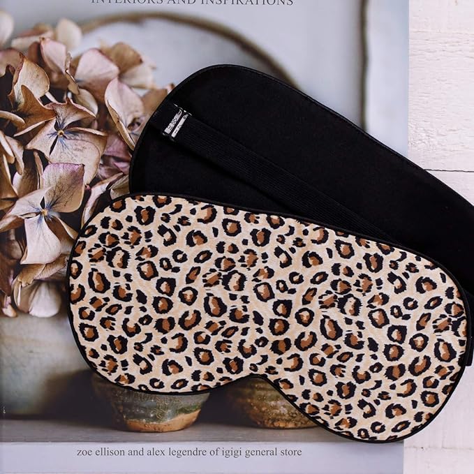 Feel 100% Pure Silk Eye Mask Sleep Eye Mask Eye Cover Eyeshade Sleeping Eye Mask Floral Colors (#41)-VivaGrace Women