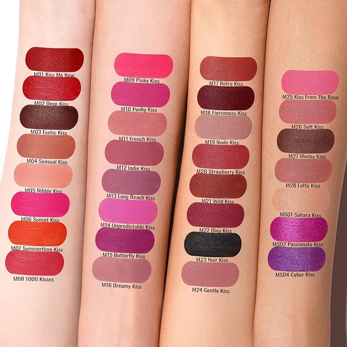 Oulac Matte Mauve Pink Lipstick for Women, Nude Pink Long Lasting Lipstick Waterproof Lip Stain, No Transfer, Creamy High Pigmented Formula with Rose Oil, Vegan & Cruelty-Free M26-VivaGrace Women