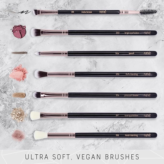 Niré Beauty Most Loved Artistry and Eye Brush Set - Your Best Selection of Makeup Brushes Great for Professionals and Beginners-VivaGrace Women