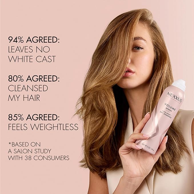 Nexxus Volume Refresh Dry Shampoo For Oil Control + Root-Lifting 72 Hour Freshness with FLEXX-ADAPT Technology 5 oz-VivaGrace Women