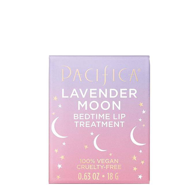 Pacifica Beauty, Lavender Moon Bedtime Lip Treatment, Lip Mask for Chapped, Cracked, Dry, Wrinkled Lips, 100% Vegan and Cruelty Free , Clear , 0.63 Ounce (Pack of 1)-VivaGrace Women