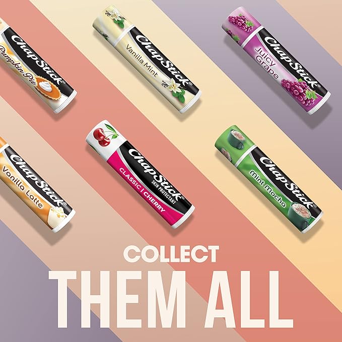 ChapStick Classic Cherry Lip Balm Tube, Flavored Lip Balm for Lip Care on Chafed, Chapped or Cracked Lips - 0.15 Oz-VivaGrace Women