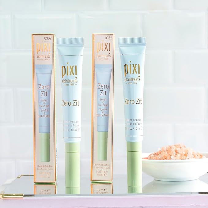 Pixi Beauty Zero Zit 10ml | Targeted Blemish Treatment | Minimize Future Breakouts with Natural Salicylic Acid | 0.33 Fl Oz