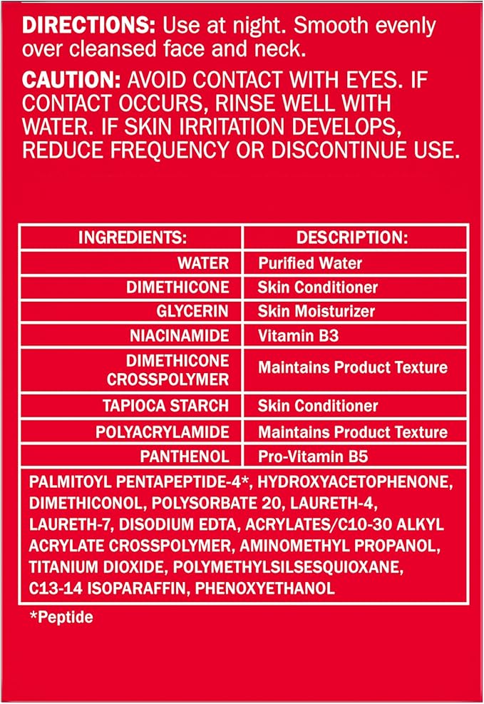Olay Face Moisturizer, Anti-Aging Night Cream for Women - Fragrance-Free Skin Care, Instant Hydration, Anti-Wrinkle, Reduces Fine Lines, Exfoliates, Smooths Texture - Niacinamide, Amino Pepitde, 1.7Oz-VivaGrace Women