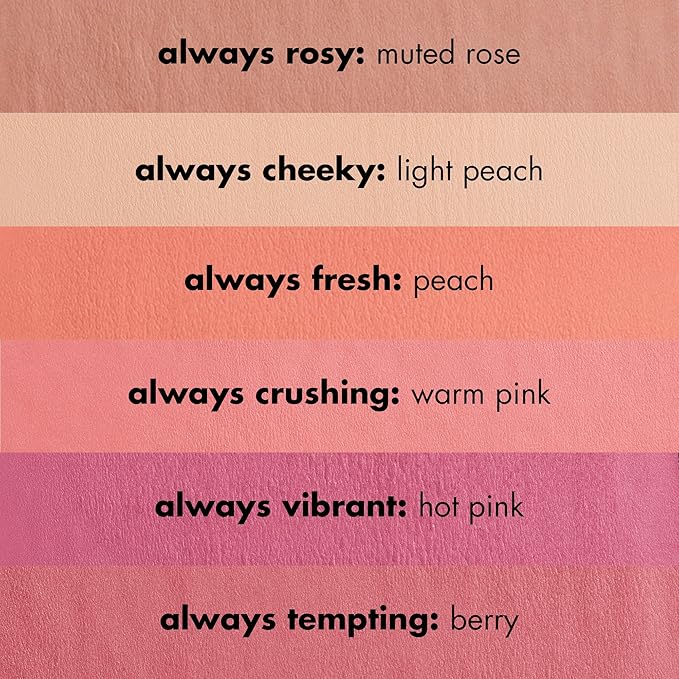 e.l.f. Primer-Infused Matte Blush, Long-Lasting, Lightweight & Buildable Powder Blush, Delivers A Matte Finish, Vegan & Cruelty-Free, Always Vibrant-VivaGrace Women