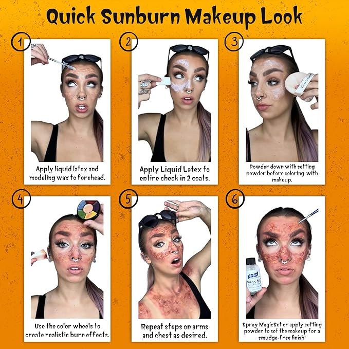 Graftobian Special FX Trauma Pro SFX Makeup Kit - Professional Makeup Kit for Halloween, Cosplay, and Movie, Easy-to-use Cosmetics Collection Set for Beginners, Complete Special Effects Makeup Kit-VivaGrace Women