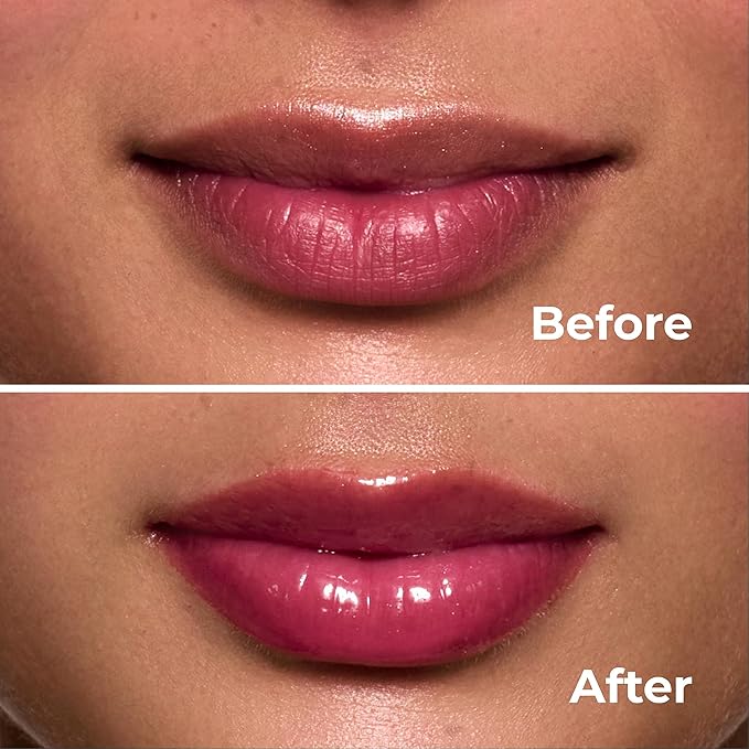 All-in-One Lip Oil - Lightweight, No-Sticky, Tinted, Plumping, Hydrating Lip Gloss - Lip Balm for Day & Night Use, Long-Lasting Lip Stain, Lip Glow Oil, Lip Plumper Tint - Pink Sparkle №402-VivaGrace Women