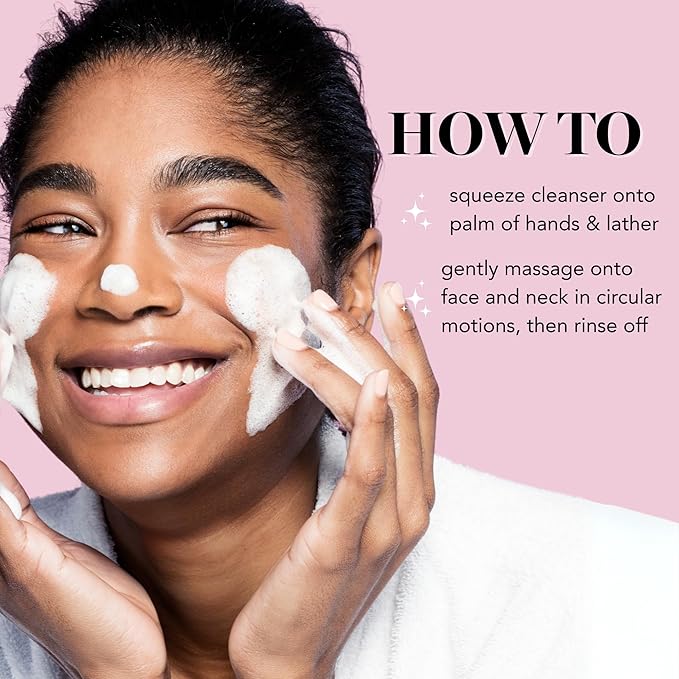 Saturday Skin Face Cleanser Hydrating Foam Cleanser Natural ingredients Anti-aging | Makeup Remover and Face Wash | Fragrance Free Ideal for Sensitive, Dry Skin Korean Skincare-VivaGrace Women