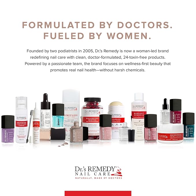 Dr’s Remedy Enriched Nail Polish: Non Toxic, All Natural, and Organic - Doctor Formulated: Strengthens, Restores, Heals, and Protects '24-Free' - MEANINGFUL Merlot