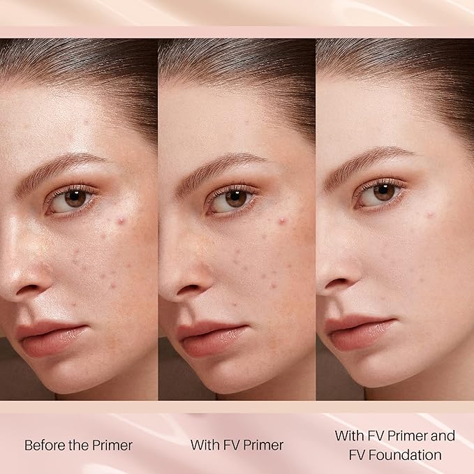 FV Primer, Hydrating Foundation Primer for All Skin Tones with Natural Looking Without Creasing, Smudging, or Fading, Hydrate Moisturizes Makeup Face Primer 1 Fl Oz(30ml)-VivaGrace Women