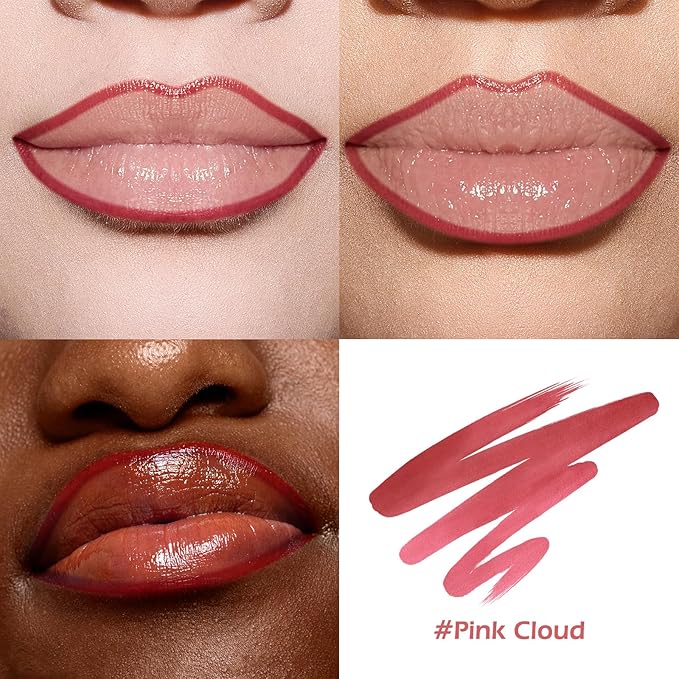 KIMUSE Peel Off Lip Liner Stain, Long Lasting Lip Tint Stain Peel Off, Waterproof, Transfer-Proof, Highly Pigmented Color Peel Off Lip Stain Liner, Matte Finish-VivaGrace Women
