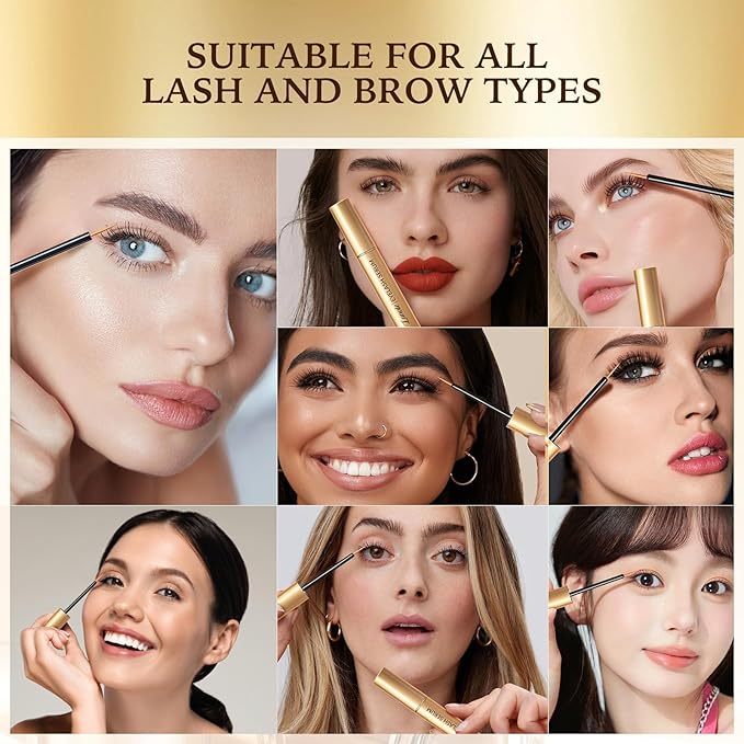Eyelash Growth Serum with Advanced Formula: Rapid Eye Lash Enhancing Serum for Eyelash and Eyebrow Growth in 3-4 Weeks - Boost Longer Thicker and Fuller Lashes 3ML-VivaGrace Women