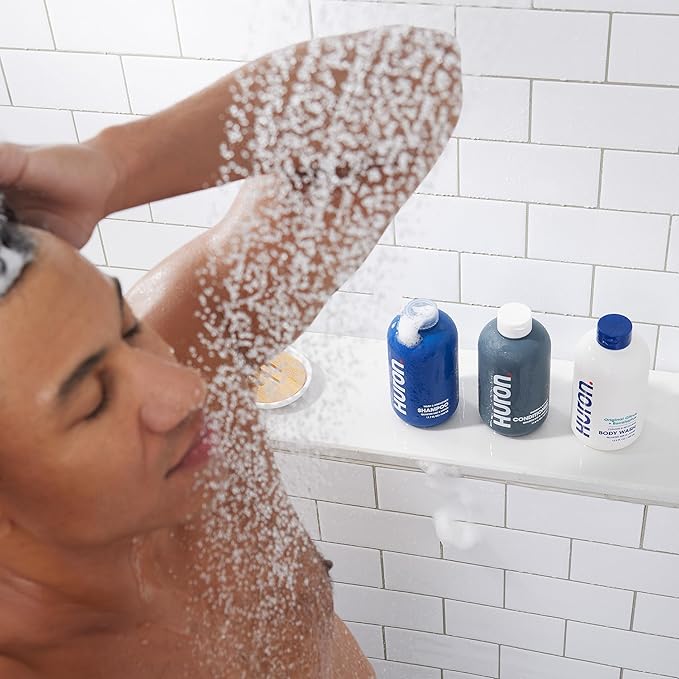 Huron Shower Kit - Shampoo, Conditioner, & Body Wash For Men - Citrus + Eucalyptus Scent - Hydrating & Nourishing Men's Shampoo & Conditioner-VivaGrace Women