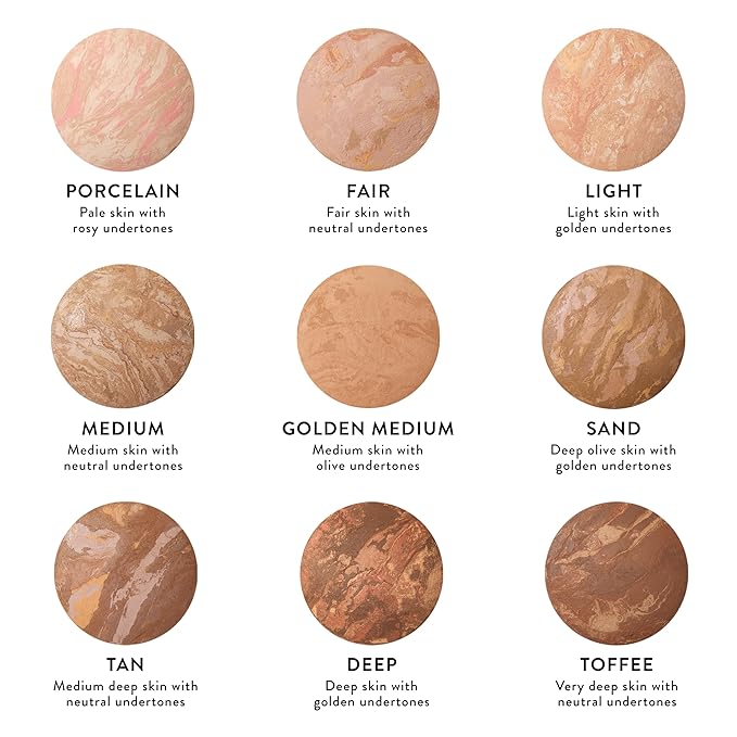 LAURA GELLER NEW YORK Baked Balance-n-Brighten Foundation with Kabuki Brush Makeup Set, Golden Medium-VivaGrace Women