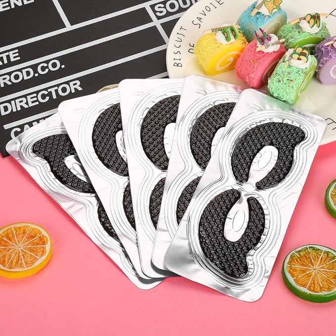 20 Pairs Eye Hyaluronic Acid Eyes Patches for Dark Circle, Puffy Eyes, Wrinkles, Eye Bags, Puffiness Bamboo Charcoal Eye Skin Care Pads Anti-aging-VivaGrace Women