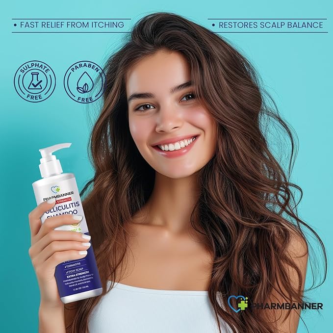 Anti-Fungal Shampoo and Conditioner Set – Tea Tree & Argan Oil for Folliculitis, Seborrheic Dermatitis, Scalp Psoriasis – Relieves Itchy, Flaky, Dry Scalp – Sulfate & Paraben Free-VivaGrace Women