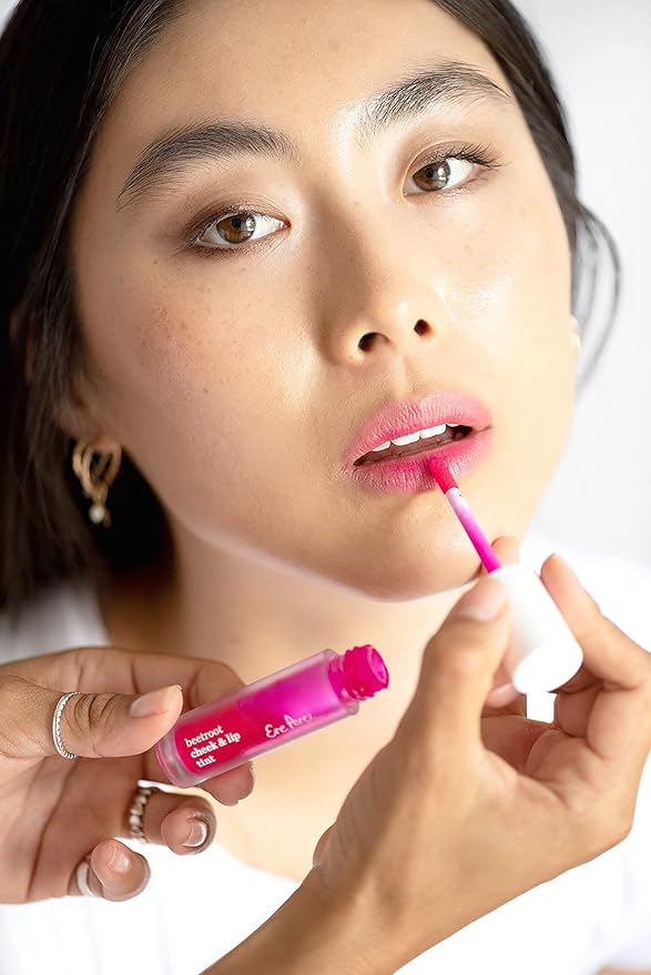 Ere Perez - Natural Beetroot Cheek + Lip Tint | Water-Resistant, Long-Lasting, Hydrating, Vibrant | Blue Agave, Rosehip Oil, Vitamin E | Vegan, Cruelty-Free, Clean Beauty (Fun-Pink)-VivaGrace Women