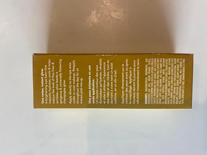 TULA Skin Care Eye Balm Gold Glow - Dark Circle Treatment, Instantly Hydrate and Brighten Undereye Area, Portable and Perfect to Use On-the-go, 0.35 oz.-VivaGrace Women