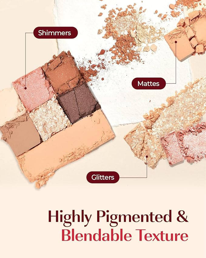 AMTS Off Sienna & Authentic Amber Eyeshadow Palettes Set, Valentine's gifts for teen girls, women | Matte Shimmer Metallic, Long Lasting-VivaGrace Women