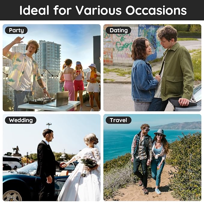 Segbeauty Atomizer Sprayer for Perfume, 10 Packs Glass Perfume Bottles Empty, 10ML Travel Refillable Perfume Bottle Portable Sprayer Atomizer Travel Accessory Toiletries Cosmetic Dispenser Bottle-VivaGrace Women