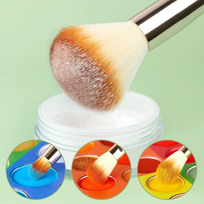 Jessup Professional Bamboo Makeup Brushes, Premium Synthetic Foundation Powder Concealer Blush Highlight Eye Blending Cosmetic Brush Set 25pcs T135-VivaGrace Women