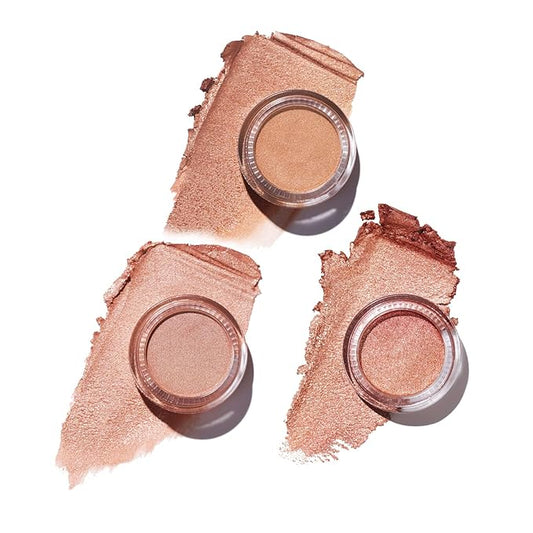Oulac Cream Eyeshadow also for Highlighter Large Capacity Highly Pigmented Eye Shadow Waterproof &Long Lasting with Moisturizing Formula, Shimmer Glitter Eye Makeup Set 1-VivaGrace Women