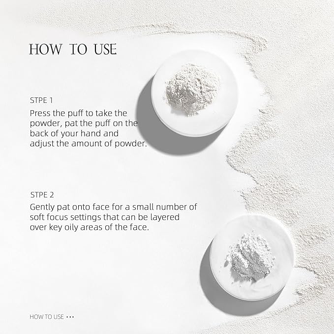 Loose Setting Powder Translucent, Face Matte Finishing Powder Brightener Makeup, Waterproof High-Definition Traceless Long-Lasting Oil Control, polvo traslucido maquillaje para mujer, 04-VivaGrace Women