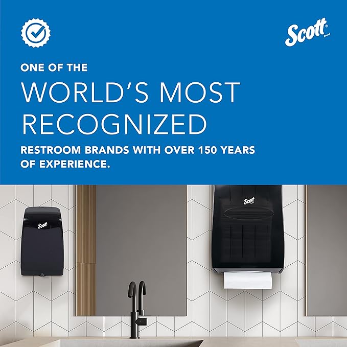 Scott Professional Green Certified Foam Hand Soap (11285), 1.5 L, Foaming, Clear, No Fragrance Added, Under-Counter Refills for Kimberly-Clark Professional Dispensers, Ecologo, NSF E-1 (2 Bottles)