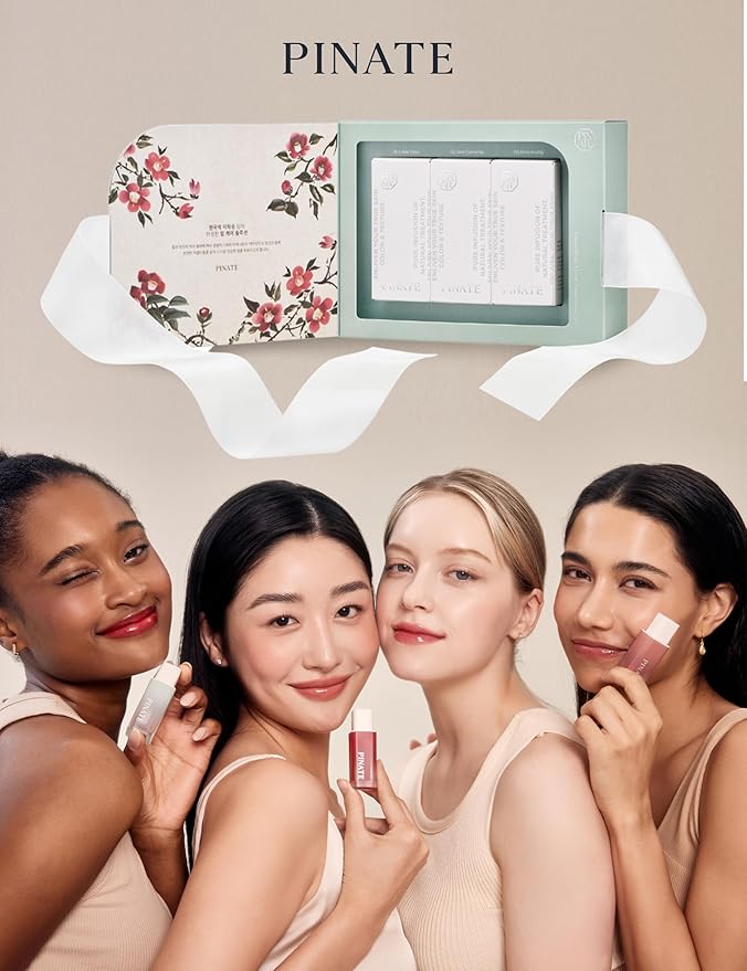 NATURAL LIP OIL - Dohwa Set, Gift Set, Powerful glow lip oil serum - Nourishing & Protecting lip care that naturally brings out own colors with camellia seed oil. 0.14 FL. Oz (Set of 3), Red-VivaGrace Women