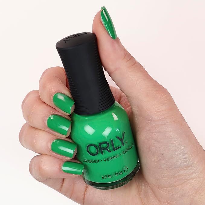 Orly Neon Nail Polish Colors for Summer | Bright Colors and Confetti Toppers for Summer Neon Nails | 0.6fl oz (Touch Grass, 0.6 fl oz)