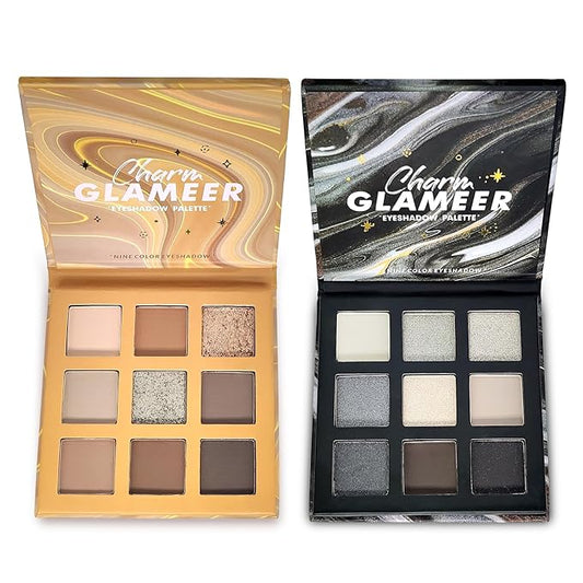 Eyeshadow,18Colors Eyeshadow Palette, Matte&Glitter&Shimmer Eyeshadow,for Eye Makeup Long Lasting Waterproof Eye Makeup Palette, Glitter Shimmer Professional Bright-Colored Eye Shadow(G005-1/G005-3)-VivaGrace Women