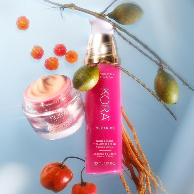 KORA Organics Berry Bright Firming Vitamin C Eye Cream | Hydrate & Strengthen | Certified Organic | Cruelty Free | Refillable | 0.50 fl oz-VivaGrace Women