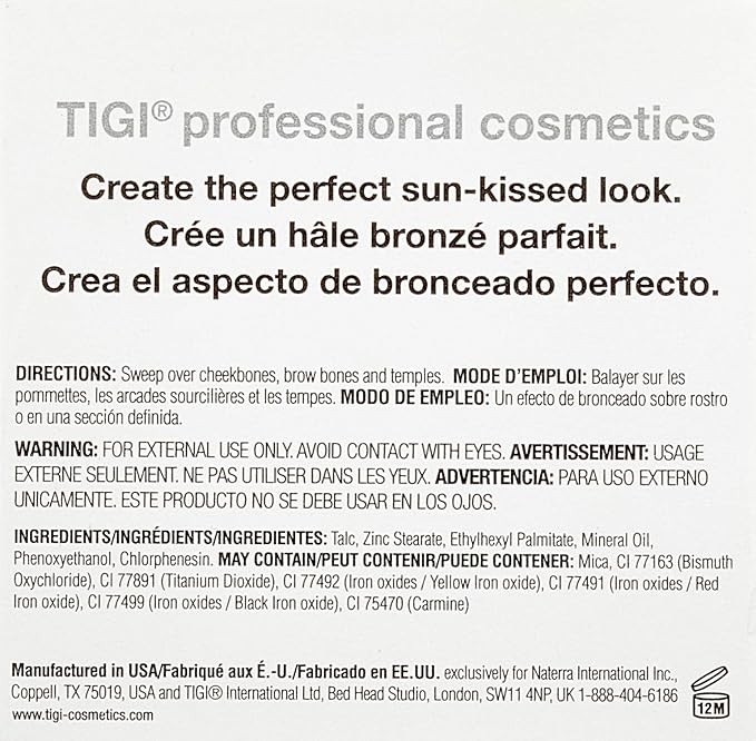 TIGI Cosmetics Bronzer, Glamour, 0.37 Ounce-VivaGrace Women