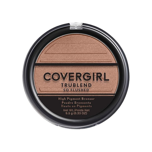 COVERGIRL Trublend So Flushed High Pigment Bronzer, Sunset Glitz, 0.33 Oz, 1 Count (Pack of 1)-VivaGrace Women
