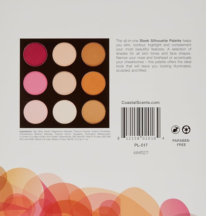 Coastal Scents Sleek Silhouette Palette, 7.17 Ounce-VivaGrace Women