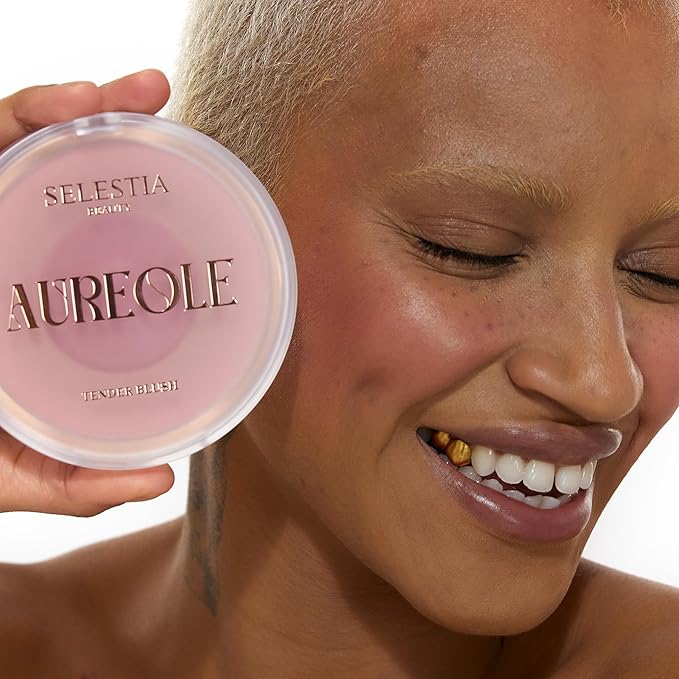 Blush Duo Aureole - High Pigmented Pink Blush for Cheeks - Blush Powder with Matte Finish - Easy-to-Blend Texture - Mix or Use Separately, 0.53 Oz-VivaGrace Women